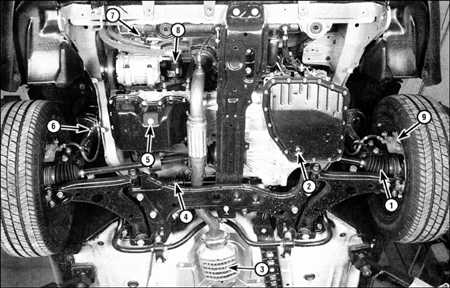  Расположение узлов и деталей Toyota Corolla