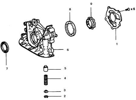  Масляный насос Toyota Corolla